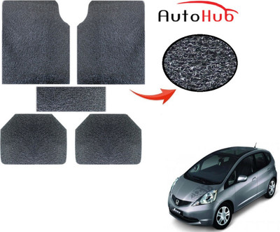 Auto Hub PVC (Polyvinyl Chloride) Standard Mat For  Honda Jazz(Grey)