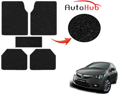 Auto Hub PVC (Polyvinyl Chloride) Standard Mat For  Honda Civic(Black)