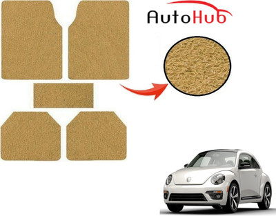 Auto Hub PVC (Polyvinyl Chloride) Standard Mat For  Volkswagen Beetle(Beige)
