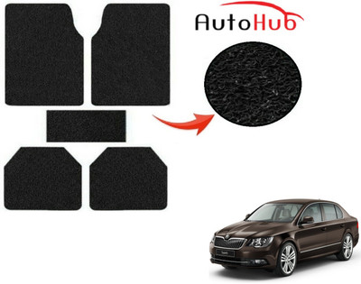 Auto Hub PVC (Polyvinyl Chloride) Standard Mat For  Skoda Superb(Black)