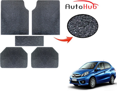 Auto Hub PVC (Polyvinyl Chloride) Standard Mat For  Honda Amaze(Grey)