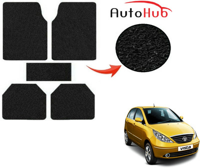 Auto Hub PVC (Polyvinyl Chloride) Standard Mat For  Tata Indica Vista(Black)