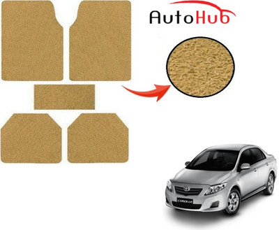 Auto Hub PVC (Polyvinyl Chloride) Standard Mat For  Toyota Corolla(Beige)