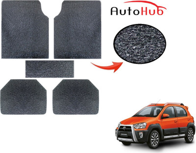 Auto Hub PVC (Polyvinyl Chloride) Standard Mat For  Toyota Etios Cross(Grey)