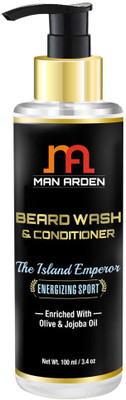 

Man Arden Beard Wash (Shampoo) & Conditioner - The Island Emperor (Energizing Sport) - With Olive & Jojoba Oil 100ml(100 ml)