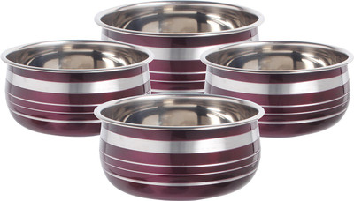 

birdy Induction Bottom Cookware Set(Stainless Steel, 4 - Piece), Purple
