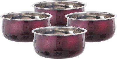 

birdy Induction Bottom Cookware Set(Stainless Steel, 4 - Piece), Purple