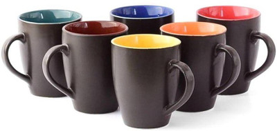 Krishna Ceramic(Multicolor, Pack of 6)