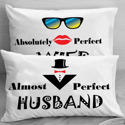 

Pillowz Printed Cushions & Pillows Cover(Pack of 2, 50.8 cm*76.2 cm, Red, Black, White), Black;red;white