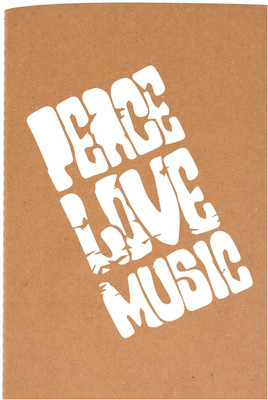 

The Crazy Me A5 Diary(Peace Love Music, Brown)