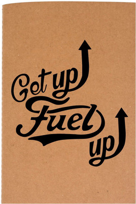 The Crazy Me A5 Diary(Get up fuel up, Brown)