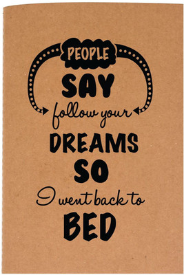 

The Crazy Me A6 Diary(Follow Your Dream, Brown)