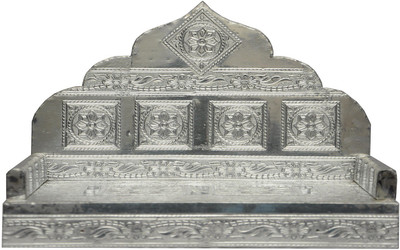 

Pavitra Ghar 12'' x 8'' x 9'' Aluminium Singhasan Wooden, Aluminium Home Temple(Height: 30 cm)