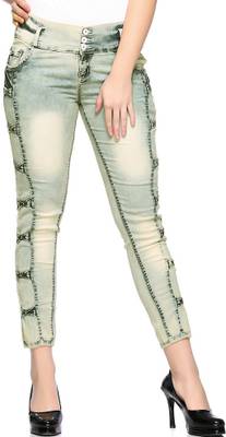 Fasnoya Skinny Women's Yellow Jeans
