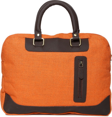 

Campus Sutra 15 inch Laptop Messenger Bag(Orange), Brown;orange