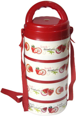 

Rishabh Lexi 4 Containers 4 Containers Lunch Box(1000 ml), Red