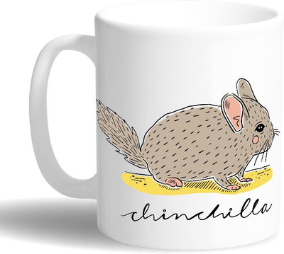 

PRINT OPERA ChinChilla Ceramic Mug(330 ml), Multicolor