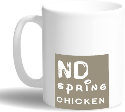 

PRINT OPERA No Spring Chicken Ceramic Mug(330 ml), Multicolor