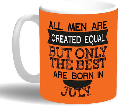 

PRINT OPERA Best Men Born in July Ceramic Mug(330 ml), Multicolor