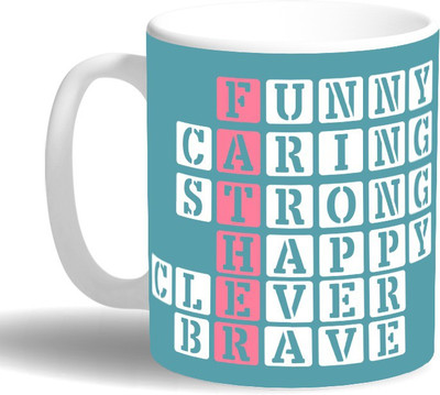 

PRINT OPERA Father Full Form Ceramic Mug(330 ml), Multicolor