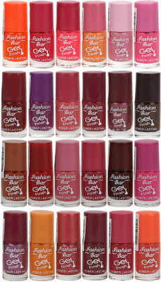 

Fashion Bar Googgly Nail Paint Pack of 24 Multicolor,(Pack of 3)