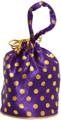 

Bagaholics Ethnic Silk Potli Batwa Potli(Purple)