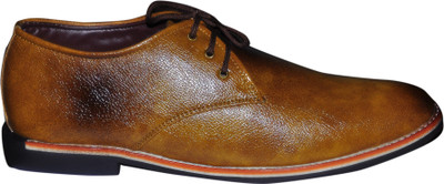 

ZAAFA Leather Slip On Party Wear For Men(Tan, Brown