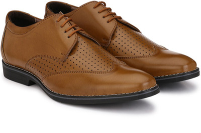

Levanse Executive Brogues Brogues For Men(Tan, Matte tan