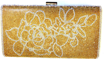

Chouhan Stylish Girls Evening/Party Gold Nylon Sling Bag