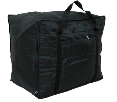 

Kuber Industries Jumbo Attachi Bag in Soft Parachute Material, Blanket Cum Suitcase Bag, Storage Bag Small Travel Bag(Black)