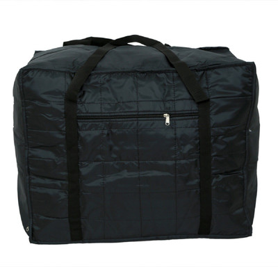 

Kuber Industries Jumbo Attachi Bag in Soft Parachute Material, Blanket Cum Suitcase Bag, Storage Bag Small Travel Bag(Black)