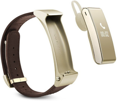 

Voltegic ™ 2-in-1 Detachable Bluetooth Headset Sport Gold Smartwatch(Black Strap Free Size)