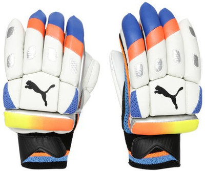 

Puma evoSPEED 3500 BG Boys 14 Batting Gloves (Free Size, Blue), Sharks blue fluro peach flur