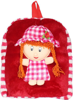 

Tickles Beautiful Doll School Bag - 32 cm(Red)