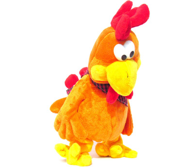 

HALO NATION Funny Bird Hencock Plush Musical Toy Battery Operated Soft Toy - 30 cm(Bred, Brown)