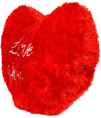 

ManoJ Enterprises Fashionble Gift Soft Stuff Love Heart 35 Cm Red Color - 14 inch(Red)