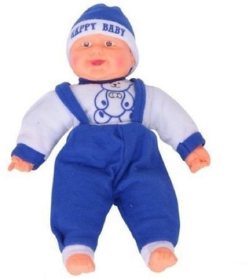 

ManoJ Enterprises Fashionble Gift Soft Stuff Loughing Boys 40 Cm Blue Color - 15 inch(Blue)