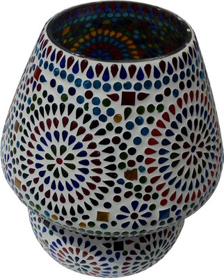 

Sarjeet Decors Decorative Lamp Mosaic Art Table Lamp(30 cm, Multicolor)