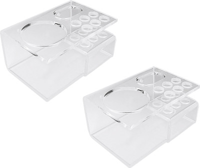 

Admire 3 IN 1 Brush Holder Combo Acrylic Toothbrush Holder(Clear, Wall Mount)
