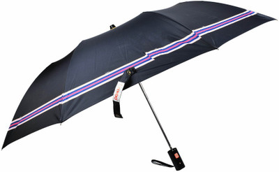 

Fendo 2 fold auto open color full border for gents Umbrella(Black, Silver)