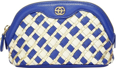 

Eske Women Multicolor Genuine Leather Wallet(1 Card Slot), Blue-gold