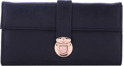 

Fantosy Women Evening/Party, Trendy Blue Artificial Leather Card Holder(8 Card Slots), Black