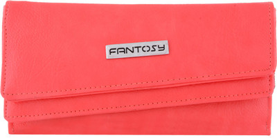

Fantosy Women Pink Artificial Leather Card Holder