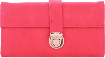 

Fantosy Women Pink Artificial Leather Card Holder(4 Card Slots)