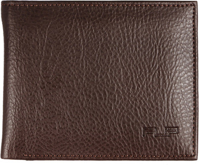 

FLIP Men Brown Genuine Leather Wallet(3 Card Slots)
