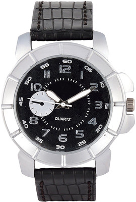 

Hayman Black Leather W-27 Watch - For Men