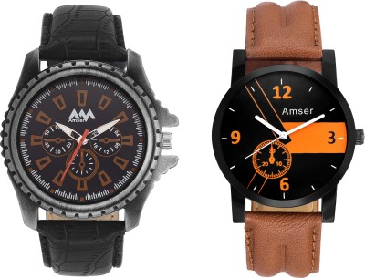 Amser Stylish Combo Of Analog Watch  - For Men   Watches  (Amser)