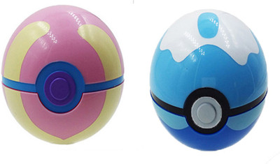 

Hooriyas Pokemon Buy Heal Ball And Dive Ball New Action balls For Batting Pokemons and Get 4 Random Pokemon Action Toys FREE(Multicolor)