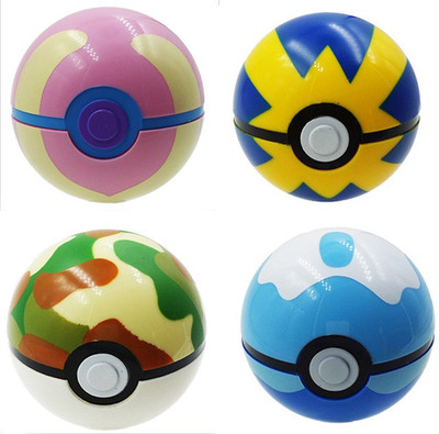 

Hooriyas Pokemon Buy Heal,Quick,Safari And Dive Ball New Action balls For Batting Pokemons and Get 8 Random Pokemon Action Toys FREE(Multicolor)