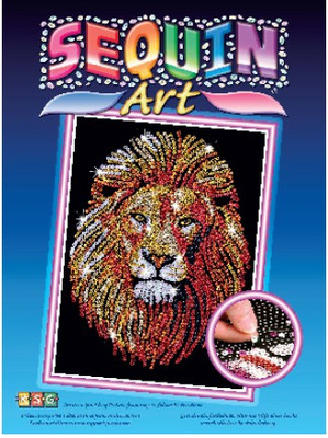 

Winning Moves Sequin Art Blue Lion